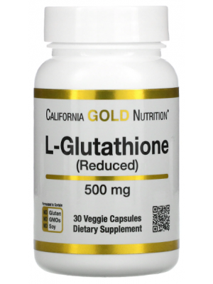 California Gold Nutrition Glutathione Reduced 500mg (30 капс.)