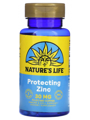 Минералы Narure's Life Protecting Zink 30 mg (100 капс.)