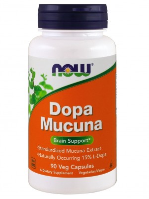 Тестобустеры NOW Dopa Mucuna (90 таб.)