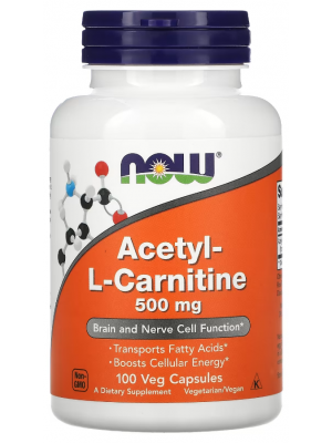 L - карнитин NOW Acetyl L-Carnitine 500 mg (100 капс.)