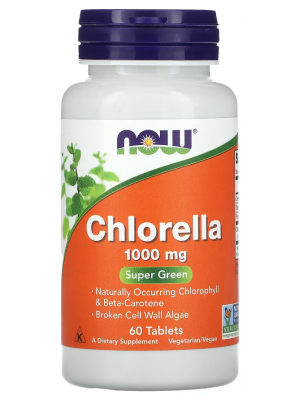 NOW Chlorella 1000 mg (60 таб.)
