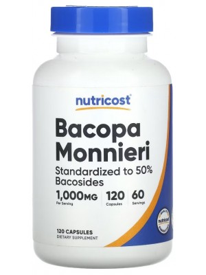 Nutricost Bacopa Monnieri Extract 1000 mg (120 капс.)