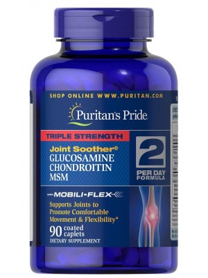 Puritan's Pride Glucosamine Chondroitin MSM Triple Strength (90 таб.)