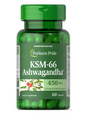 Puritan's Pride KSM-66 Ashwagandha 450 mg (60 капс.)