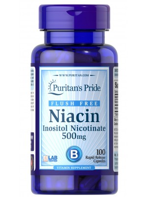 Puritan's Pride Niacin Inositol Nicotinate 500mg (100 таб.)