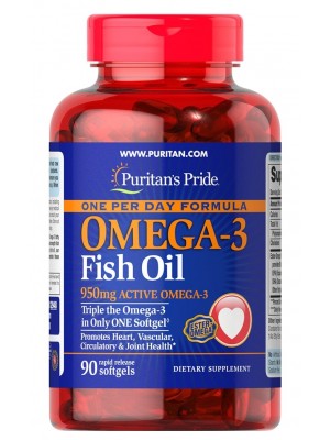 Puritan's Pride Omega-3 One Per Day Formula (90 капс.)