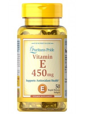 Puritan's Pride Vitamin E-450mg (50 капс.)