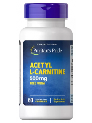 Puritan's Pride Acetyl L-Carnitine 500 mg (60 капс.)