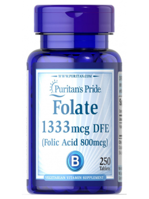 Отдельные витамины Puritan's Pride Folic Acid 800 mcg (250 таб.)