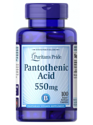 Минералы Puritan's Pride Pantothenic Acid 550mg (100 капс.)