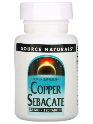 Source Naturals Copper 3mg (120 таб.)