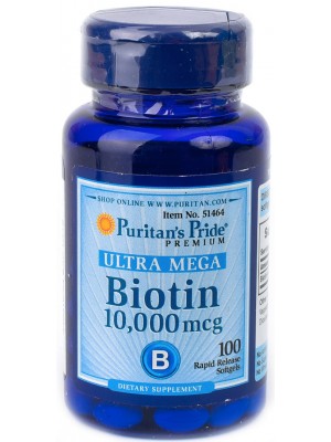 Puritan's Pride Biotin 10000 mcg (100 капс.)